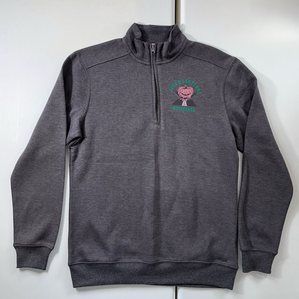 Top Of The World Jack O Lanterns Unleashed 1/4 Zip Sweatshirt Men’s S Women’s M